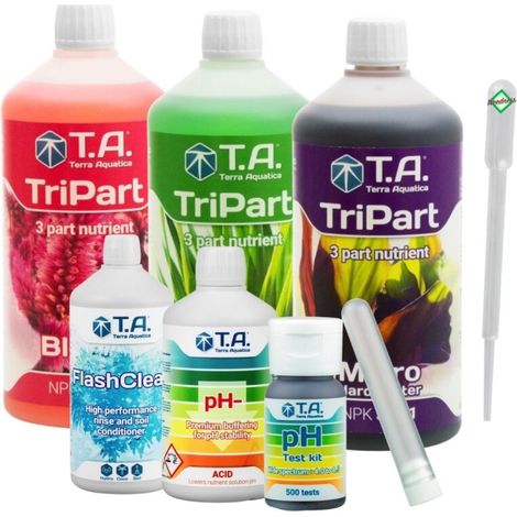 T.A. Tripak 6 teilig Dünger Starterset Nährstoffset Komplettset (1/2)