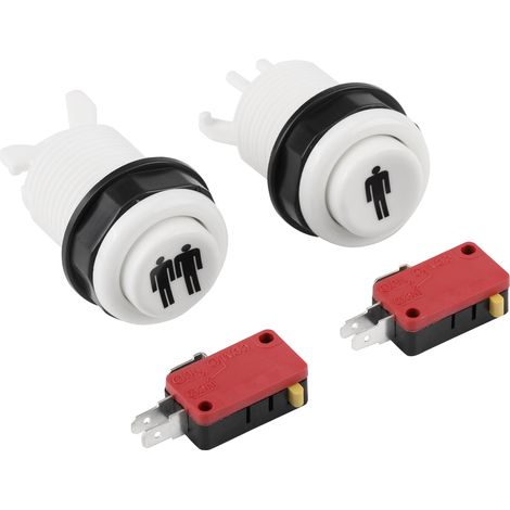 Kit DIY Bouton Start Arcade 1 ou 2 Joueurs - Bouton Poussoir pour Jeux Rétro (1/5)