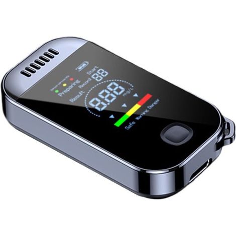 Éthylotest numérique portable sans contact avec écran, testeur d'alcool haute précision pour contrôle de sécurité avant conduite et fêtes (1/5)