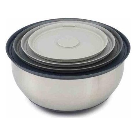 Joseph Joseph Set de 4 boles apilables de acero inoxidable plateado