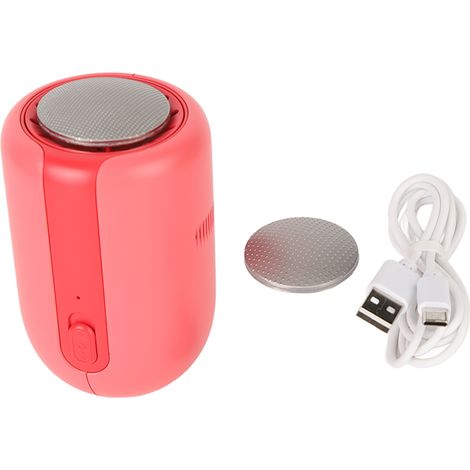 Lotisseur électrique rechargeable pour pieds, lime professionnelle portative, kit de soin pour peaux mortes, dures et sèches, 5V 5W, rouge rose (1/5)
