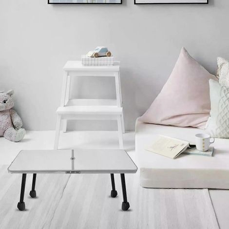 Pieds de table pliants (lot de 1), accessoires pour bureau bas, adaptés aux meubles en fer forgé, tables basses, dimensions : 19,00 x 4,00 x 3,00 cm (1/5)