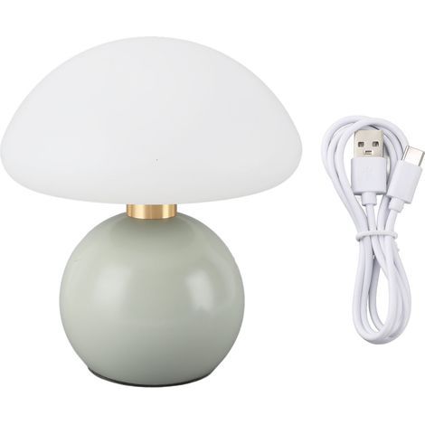 lampe de bureau-Lampe Champignon LED avec 3 Températures de Couleur, Dimmable et Commande Tactile – Lampe de Bureau et Chevet pour Chambre (Couleurs: Blanc, Lumière Naturelle, Lumière Chaude) (1/4)