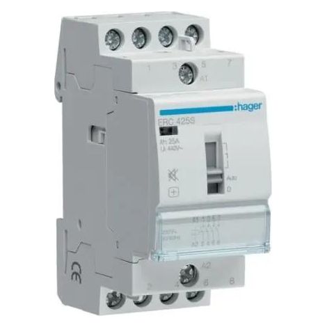 Modulo relè Hager ERC425S 25 ampere 230 volt 4 poli