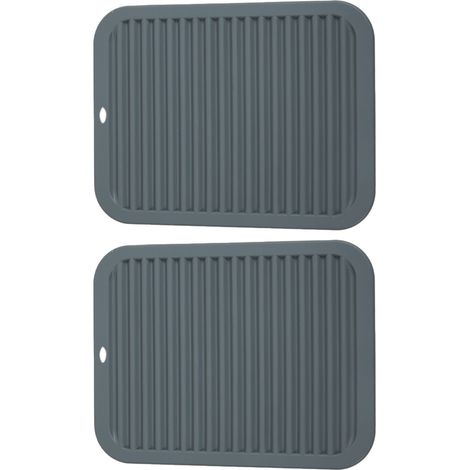 Sous-Casserole - Tapis Antidérapant Cuisine - Protection Thermique Silicone Alimentaire - 20 x 20 cm - Lot de 2 (1/5)