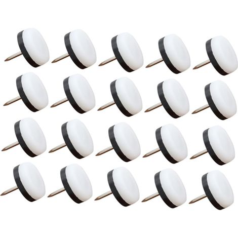 50 patins antidérapants de 22 mm pour pieds de chaises, tables (1/5)
