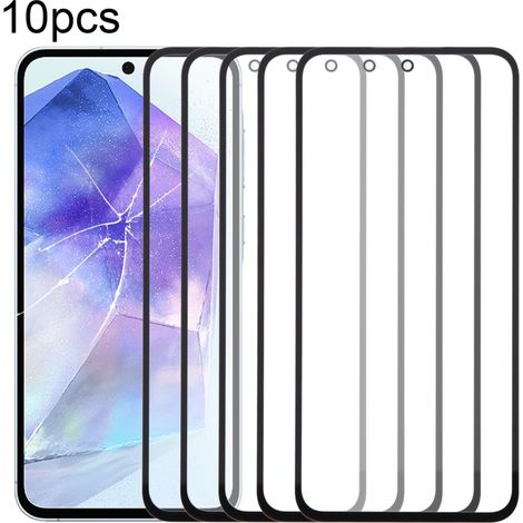 For Samsung Galaxy A55 SM-A556B, front screen protector in glass/LCD mirror with adhesive. (1/4)