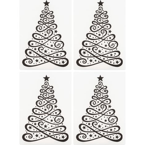 wiederverwendbare DIY-Weihnachtsprägevorlagen für Briefumschläge und Fotoalben (1/5)