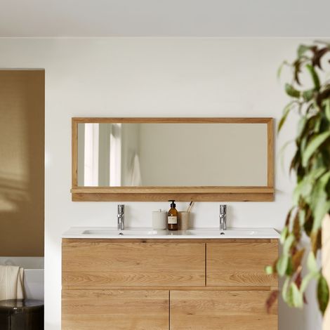 Miroir en bois de chêne Easy 120x50 (1/5)