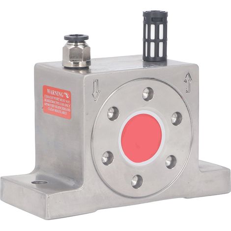 Vibrateur pneumatique industriel en acier inoxydable, filetage G1/4, turbine à air pour alimentation et convoyage, vibration haute performance. (1/5)