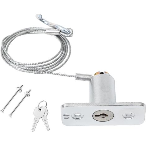 Porte de garage en acier inoxydable avec câble pour