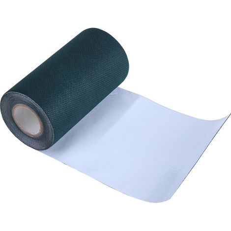 Ruban adhésif double face pour gazon artificiel, vert, 5m x 15cm, fixation et jonction de tapis de pelouse, couture auto-collante. (1/5)