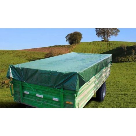 PolyTarp® 650 lona de PVC, 8 x 10 m, verde (1/2)