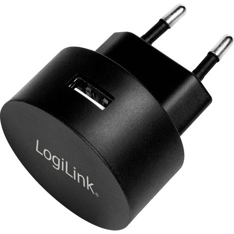 LogiLink USB Ladegerät 10.5 W 1x USB-A Schwarz Innenbereich (1/5)