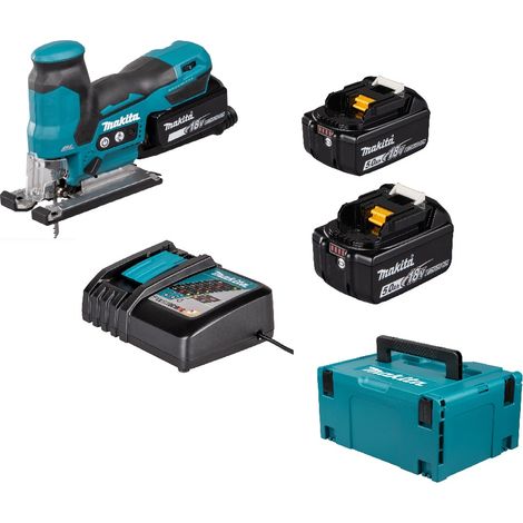 Makita DJV185RTJ Akku-Stichsäge im Makpac koffer +2x BL850B und (1/5)