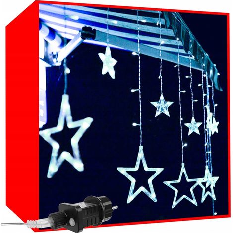 Tenda luminosa a LED 2,5x1 Luci 138 Ghirlanda albero di Natale per finestra (1/5)