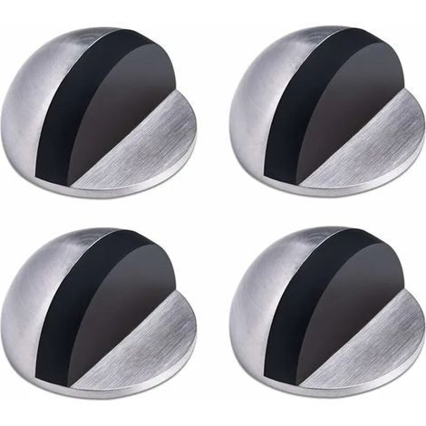 Butée De Porte,Arret De Porte En Acier Inoxydable,Butée De Porte Adhesive,Butoir Porte Au Sol,Butée De Porte En Caoutchouc ,Demi Lune Bloc Porte (1/4)