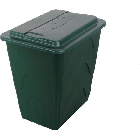 TrendLine Regentonne eckig Deckel Hahn 240L grün Regenwassertonne Wassertank (1/2)