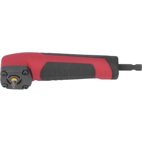 Adaptateur d'angle pour foret 1/4 po, fixation à angle droit, tournevis hexagonal avec poignée ergonomique (1/5)