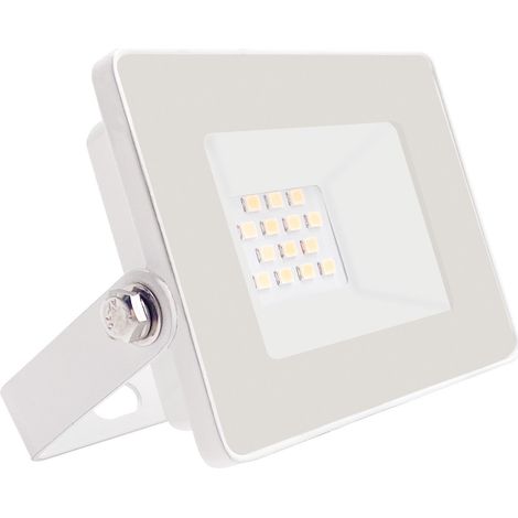 10-W-Ultraflacher LED-Outdoor-Projektor, IP65, einstellbares Weiß (4000 K), 30000 Stunden Betriebsdauer, 7 Stunden Laufzeit, SevenOn