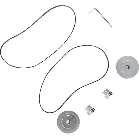 Jeu de roues synchrones avec courroie, haute dureté, performance stable pour imprimante 3D, 20 dents 5mm + 60 dents 8mm. (1/5)