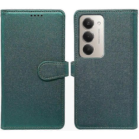 Étui téléphone en cuir PU avec porte-cartes et support pour Redmi 15 5G, coque rigide et légère, finition élégante, compatible avec charge sans fil, protection robuste au quotidien, design pratique et (1/5)
