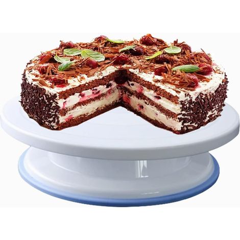 Plateau tournant pour gâteau de 28 cm (11 pouces) - Kit de décoration pour gâteaux - Idéal pour la pâtisserie, la décoration de gâteaux et autres pâtisseries, pour débutants et professionnels.