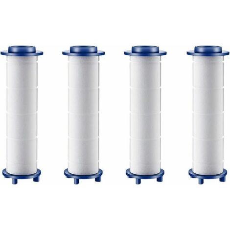 Pommeau de Douche à Hélice avec Filtre à Haute Pression à 360 °, Économie d'Eau, Kit Turbo, Rotation Facile (Lot de 4 Filtres) (1/4)