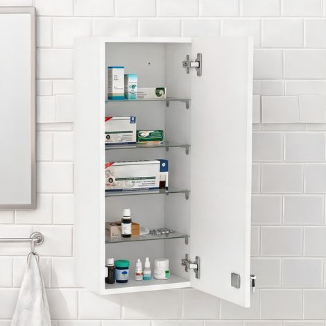 Meuble de salle de bain en melamina de Madeira 30 x 20 x 70 cm (1/5)