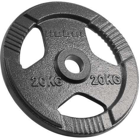 Piastra in ghisa da 1x20kg con foro da 51mm e maniglie REBEL ACTIVE (1/5)