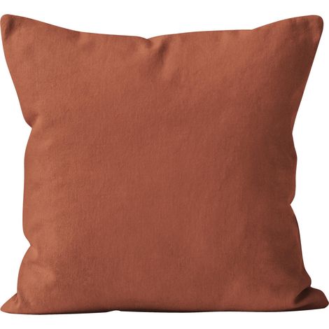 Housse de coussin 60X60 cm ALIX corail, par Soleil d'ocre