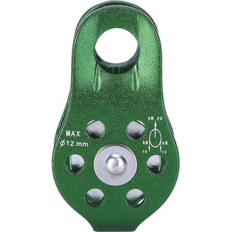 Roue De Poulie en Alliage D'aluminium À Corde Simple Et Pivotante Robuste Accessoire d'escalade pour Équipement De Sécurité d'escalade pour l'escalade (1/5)