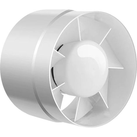 Ventilateur Extracteur d'air, économique 100mm, 15W, extracteur axial conduit en ligne : salle de bain, cuisine, cave (1/4)