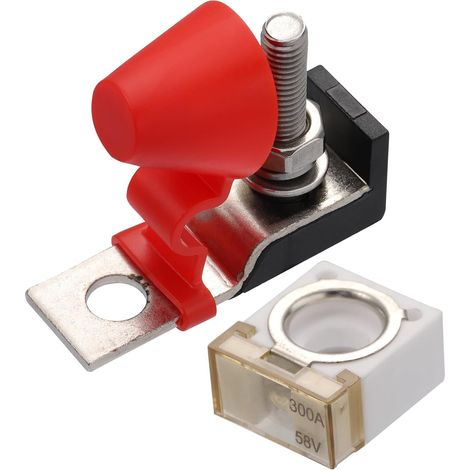 1 Ensemble Batterie Fusible Borne Fusible Bloc Trousse Fusible 58V pour Voiture Bateau 300A (1/5)