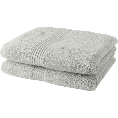 Lot de 2 serviettes de toilette TODAY 50x90 cm 100% Coton - Craie