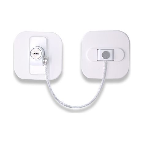 Serrure à levier serrure de protection de tiroir push-pull porte armoire serrure fixe sans poinçon anti-ouverture artefact réfrigérateur serrure avec mot de passe blanc
