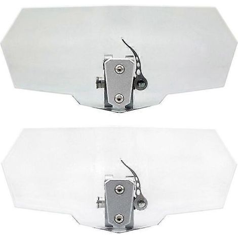 Extension de spoiler de pare-brise pour moto, déflecteur de vent réglable en acrylique et alliage d'aluminium, bicolore - 1