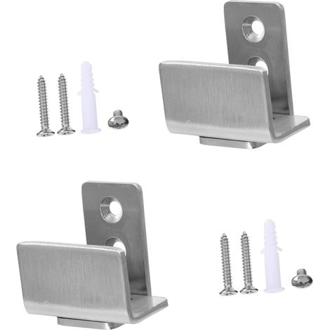 2 pièces guide de sol pour porte de grange coulissante, inox 304 (1/5)