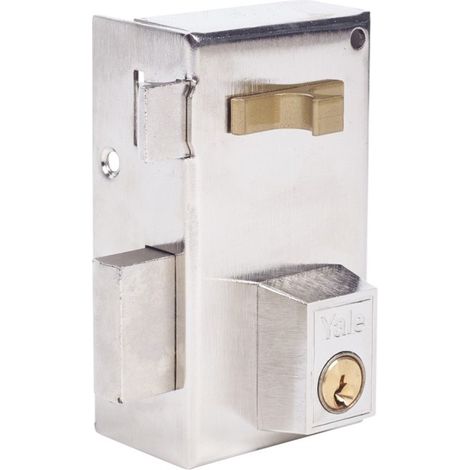 Cerradura Sobreponer 60X35Mm 56A60Ihn Hierro Niquel Picaporte/Palanca Izquierda Yale (1/2)