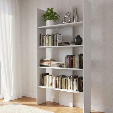 Libreria versatile: design moderno, montaggio facile, ideale per soggiorno, studio e cameretta - Bianco