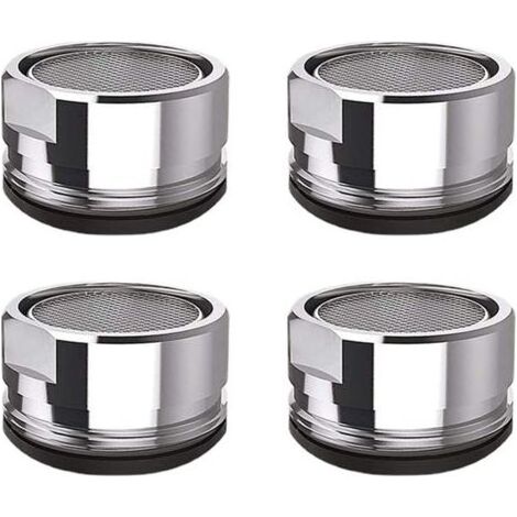 4 Pcs Mousseur Robinet M24 Filtre de Robinet en Acier Inoxydable Aérateur de Robinet Filtre de Robinet de Salle de Bain de Cuisine (1/5)