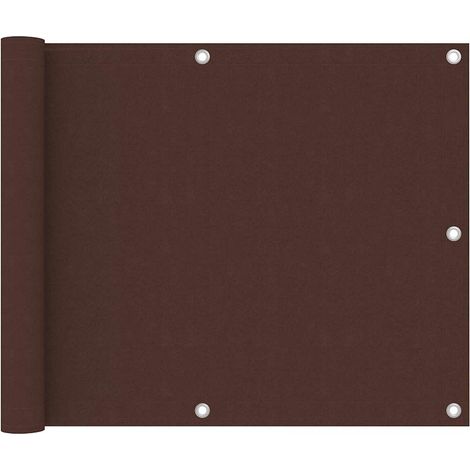 Brise vue pour balcon - Brise vent Écran de jardin Marron 75x500 cm Tissu Oxford BV724435 - BonneVie (1/5)