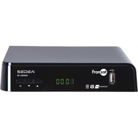 DECODEUR RECEPTEUR SATELLITE FRANSAT ENREGISTREUR LECTEUR MULTIMEDIA USB HDMI
