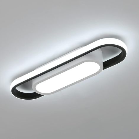 Riserva Plafonnier LED Moderne 30W, Rectangulaire, 6500K, 40cm Lampe de Plafond en Acrylique pour Salon, Chambre, Cuisine, Couloir, Studio (1/5)