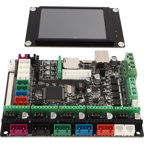 Mini-tragbare 3D-Drucker-Steuerplatine, integriertes Hauptset mit 3,5-Zoll-TFT-Touchscreen, Ersatzteile für den Modellbau. (1/5)