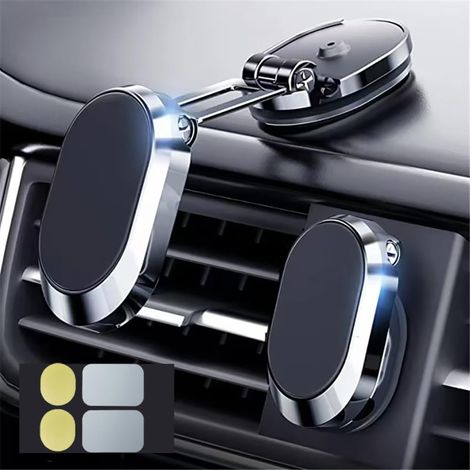 Support Téléphone Voiture Forte Aspiration Colle Rotative Pliante Porte Téléphone Voiture Console Centrale Compatible Smartphones iphone Huawei, Xiaomi Samsung (1/5)