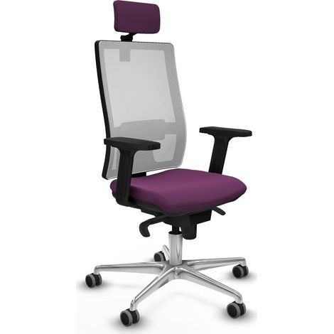 Sedia da ufficio piqueras y crespo Hornas viola alluminio