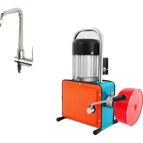 Machine de nettoyage de drains, puissance de 1000W, longueur de câble de 12m, compatibilité avec les tuyaux de 20 à 150mm, fer de haute qualité, système de refroidissement en alliage d'aluminium (1/5)