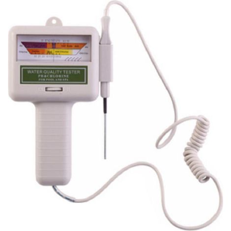 Testeur de Qualité de l'eau, Testeur PH Mètre Électronique Compteur de Chlore Portable PH mètre de Haute Précision pour l'eau Potable, la Culture Hydroponique, Les Aquariums, l'eau Potable
