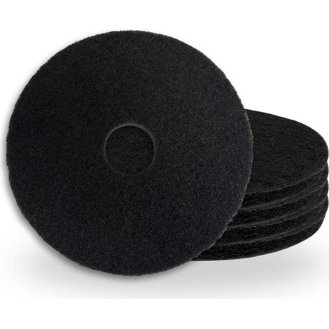 Pad noir pour monobrosse Ø 406 - 1 boîte de 5 - Harmony Béton